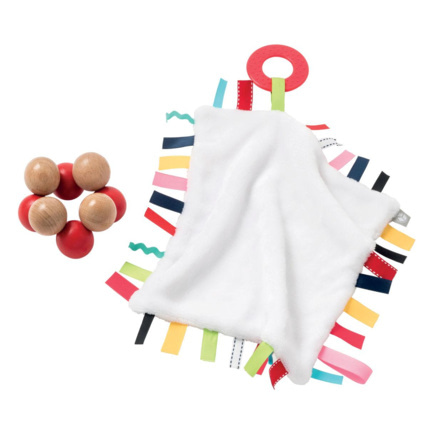 Avis Coffret doudou et hochet en bois Oxybul 1
