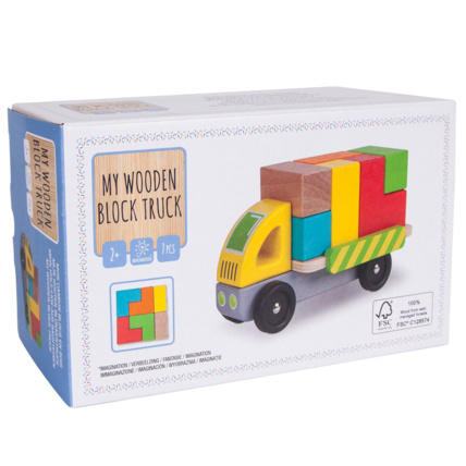 Avis Jouet bois Camion blocs de construction en bois CARREFOUR WOODEN 1