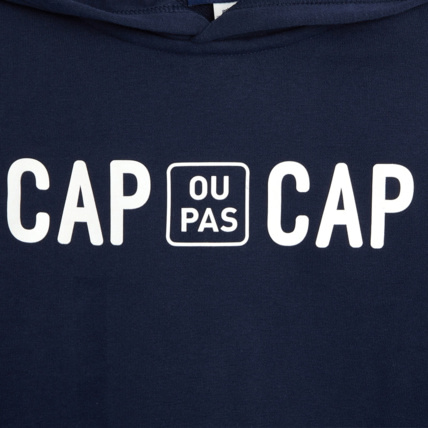 Avis Sweat à capuche Cap ou pas cap bleu garçon OKAIDI 3