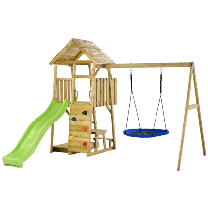 Avis Aire de jeux portique en bois WOODI Kangui 3