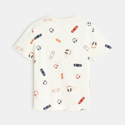 Avis T-shirt imprimé manches courtes blanc garçon OKAIDI 3