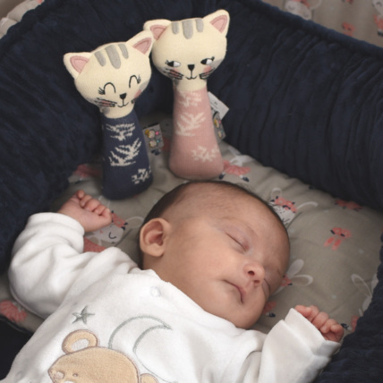 Avis Hochet tricoté en coton bio, Chaton Sevira Kids 6