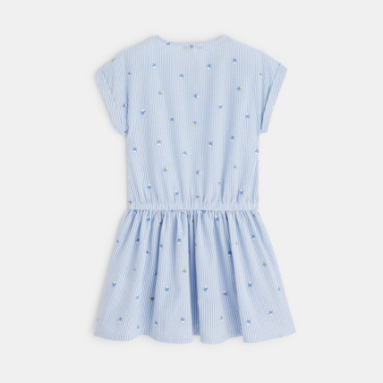 Avis Robe d'été rayée bleue fille OKAIDI 4