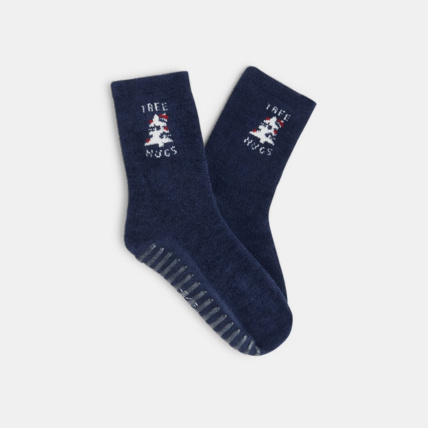 Avis Chaussettes unies antidérapantes bleues garçon OKAIDI 2