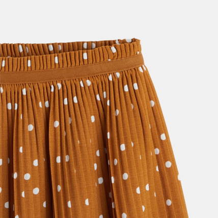 Avis Jupe plissée à pois beige fille OKAIDI 2