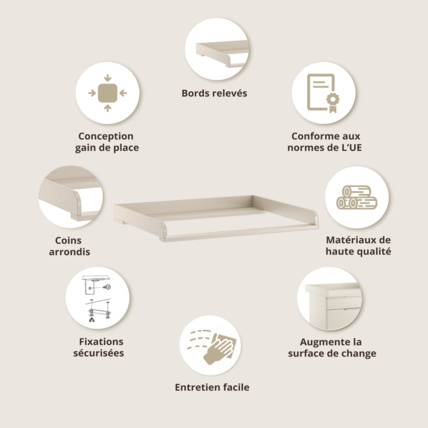 Avis Plan à langer pour commode Soie Petite Amélie 3