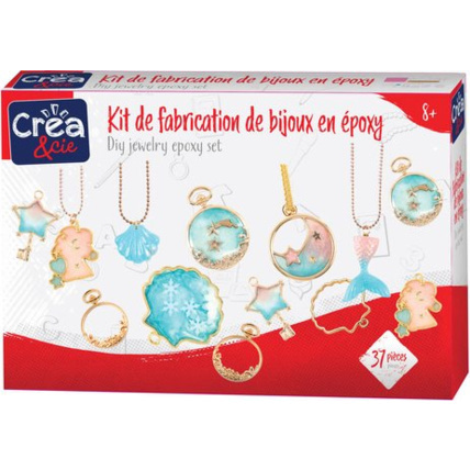 Avis Kit de fabrication de bijoux en epoxy CRÉA & CIE 1