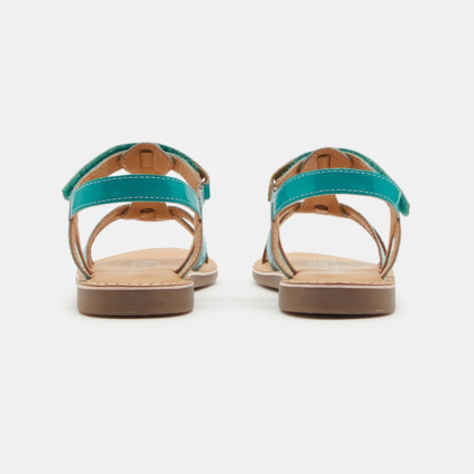 Avis Sandales multibrides en cuir verni vertes fille OKAIDI 5