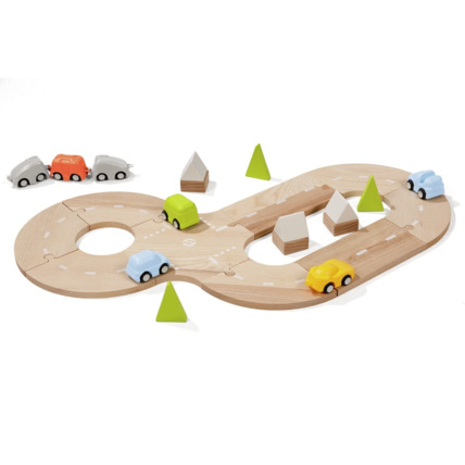 Avis Circuit réversible train/route classique avec véhicules Wesco 1