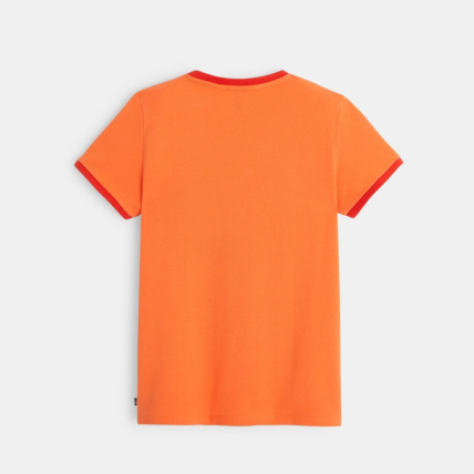 Avis T-shirt maille piquée à motif orange garçon OKAIDI 4
