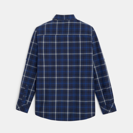 Avis Chemise à carreaux et col boutonné bleue garçon OKAIDI 3
