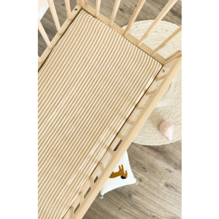 Avis Drap housse berceau Percale de Coton Bio rayé KADOLIS 1