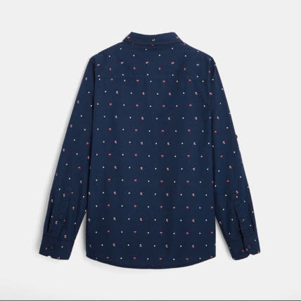 Avis Chemise à petits motifs bleue garçon OKAIDI 3
