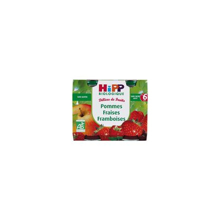 Avis Pommes-fraises-framboises 190g dès 6 mois HIPP 1