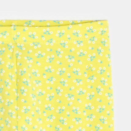 Avis Leggings courts imprimés jaune fille OKAIDI 2