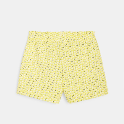 Avis Short en jersey imprimé jaune fille OKAIDI 3