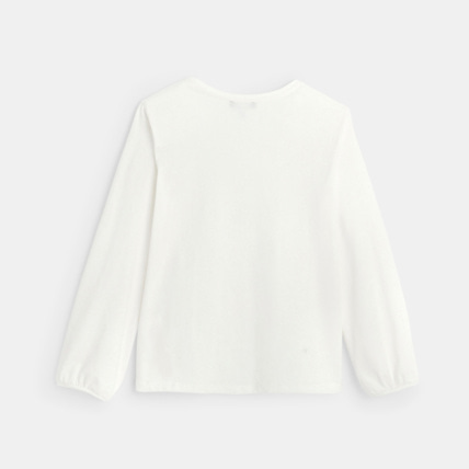 Avis T-shirt manches longues motif "étoiles" bleu fille OKAIDI 3
