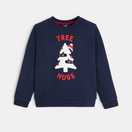 Avis Sweat-shirt de Noël bleu fille OKAIDI 1