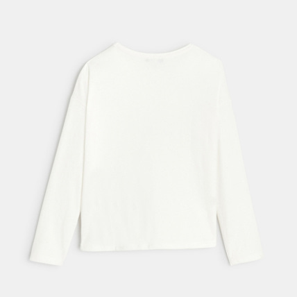 Avis T-shirt à message "colorer la vie" blanc fille OKAIDI 4