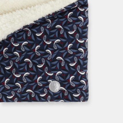 Avis Grand snood en popeline et moumoute polaire bleu fille OKAIDI 3