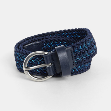 Avis Ceinture tressée élastiquée bleu fille OKAIDI 1