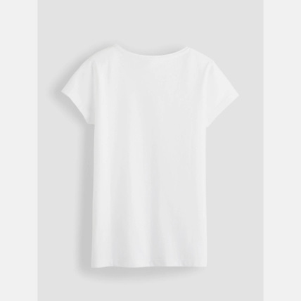 Avis T-shirt à message blanc fille OKAIDI 2