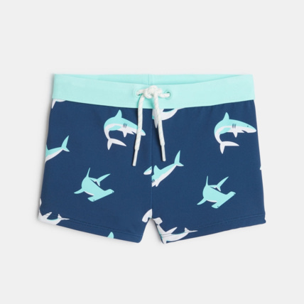 Avis Boxer de bain imprimé bleu garçon OKAIDI 1