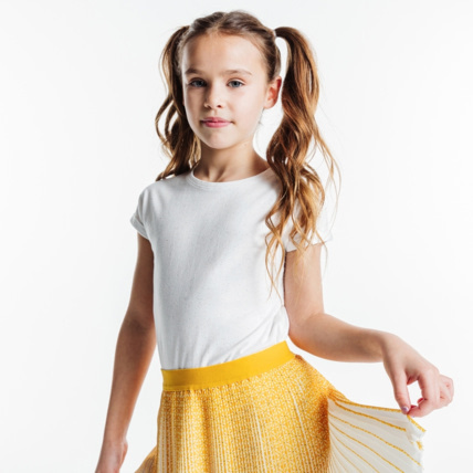 Avis T-shirt pailleté blanc fille OKAIDI 1