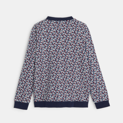 Avis Teddy en molleton imprimé all over bleu fille OKAIDI 3