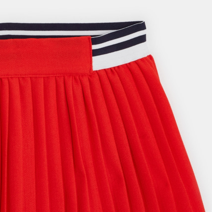 Jupe courte plissee rouge fille OKAIDI Comparateur Avis Prix