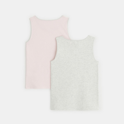 Avis Débardeur stretch imprimé (lot de 2) rose fille OKAIDI 3