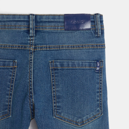 Avis Jean droit hyper stretch bleu garçon OKAIDI 3