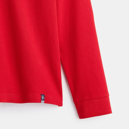 Avis Polo manches longues rouge garçon OKAIDI 3