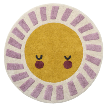 Avis Tapis rond enfant lavable Soleil Petite Amélie 1