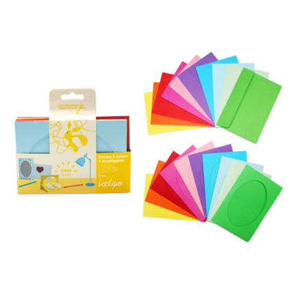 Avis Cartes 3 Volets En Carton + Enveloppes LOOLIPO 1
