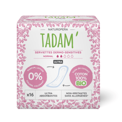 Avis Serviettes dermo- sensitives Normal Tadam' NATUROPERA 1