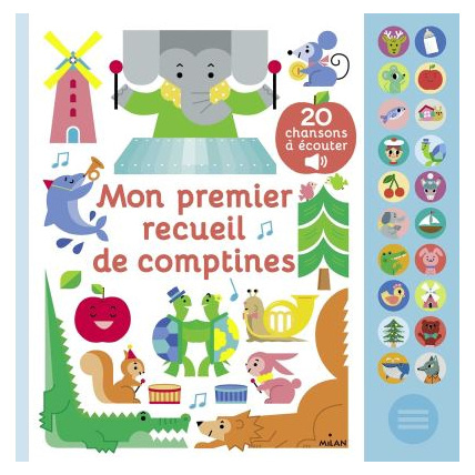 Avis Livre sonore Mon premier recueil de comptines MILAN 1