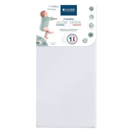 Avis Matelas bébé  Aloé Vera déhoussable 360° - 70x140cm CANDIDE 2