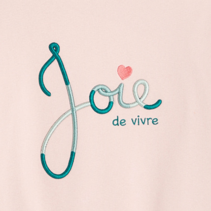 Avis Sweat-shirt à message rose fille OKAIDI 2