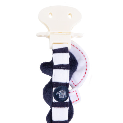 Avis Accroche-tétine hippocampe - velours - Navire/Blanc ARMOR-LUX 3