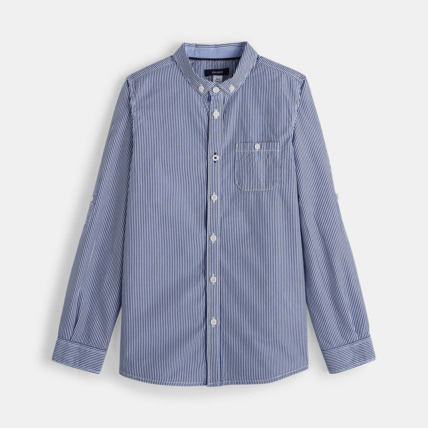 Avis Chemise rayée bleue garçon OKAIDI 2