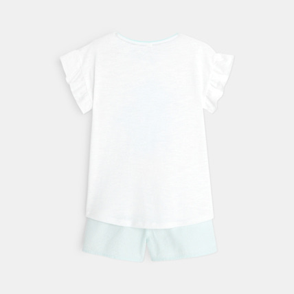 Avis Pyjama d'été à message blanc fille OKAIDI 4