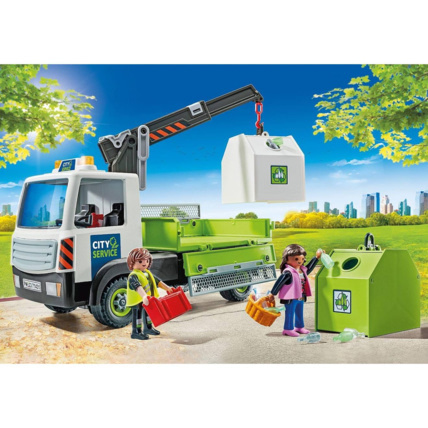 Avis Camion-grue de recyclage de verre PLAYMOBIL 3