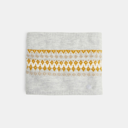 Avis Snood motif jacquard intérieur polaire gris fille OKAIDI 2