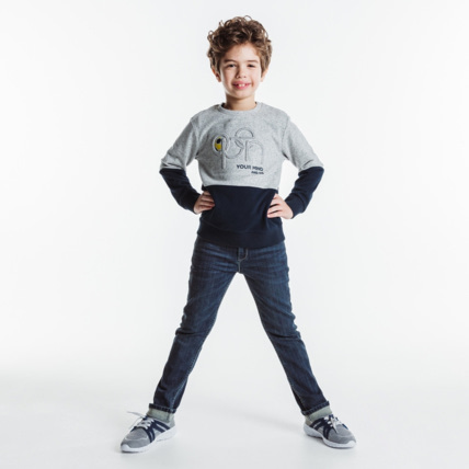 Avis Jean droit ultra-résistant bleu garçon OKAIDI 1