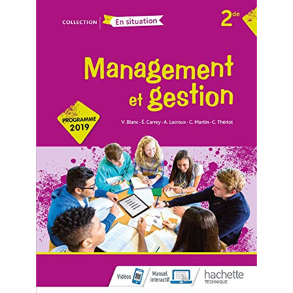 Avis Management et gestion Option 2de - Livre élève - Éd. 2019 Hachette Éducation 1