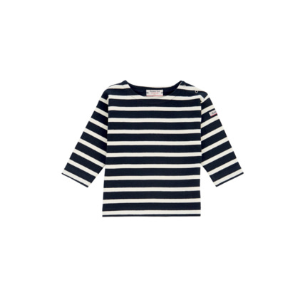 Avis Marinière "Erwann" Baby - coton équitable - Rich Navy/Nature ARMOR-LUX 1
