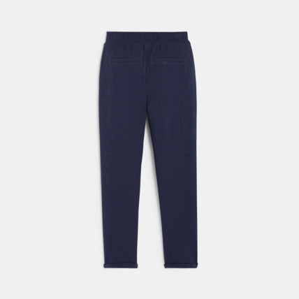 Avis Pantalon en jersey gaufré bleu fille OKAIDI 5