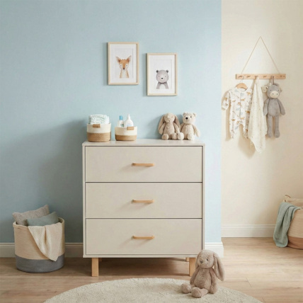 Avis Commode bébé en bois de hêtre 3 tiroirs sans plan à langer Laura Mon Mobilier Design 3