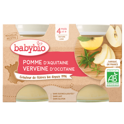 Avis Pomme d'Aquitaine Verveine d'Occitanie Babybio 1